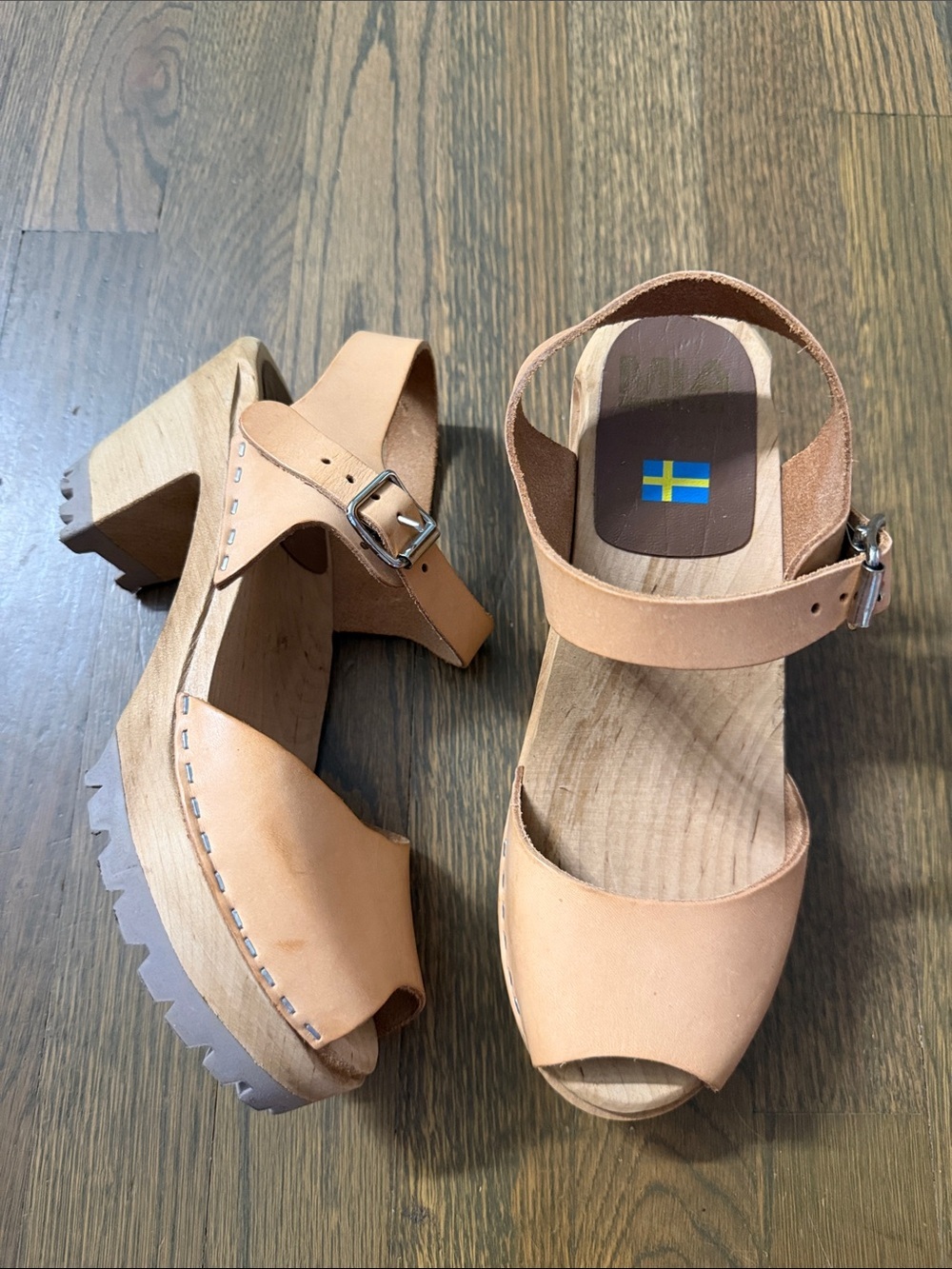 MIA Women's Greta Clog Leather Sandal  EU 38